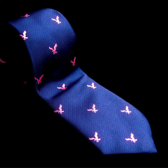 American Eagle Outfitters Other - American Eagle - Men's Navy Embroidered Eagle Neck Tie 2.6"W x 59"L